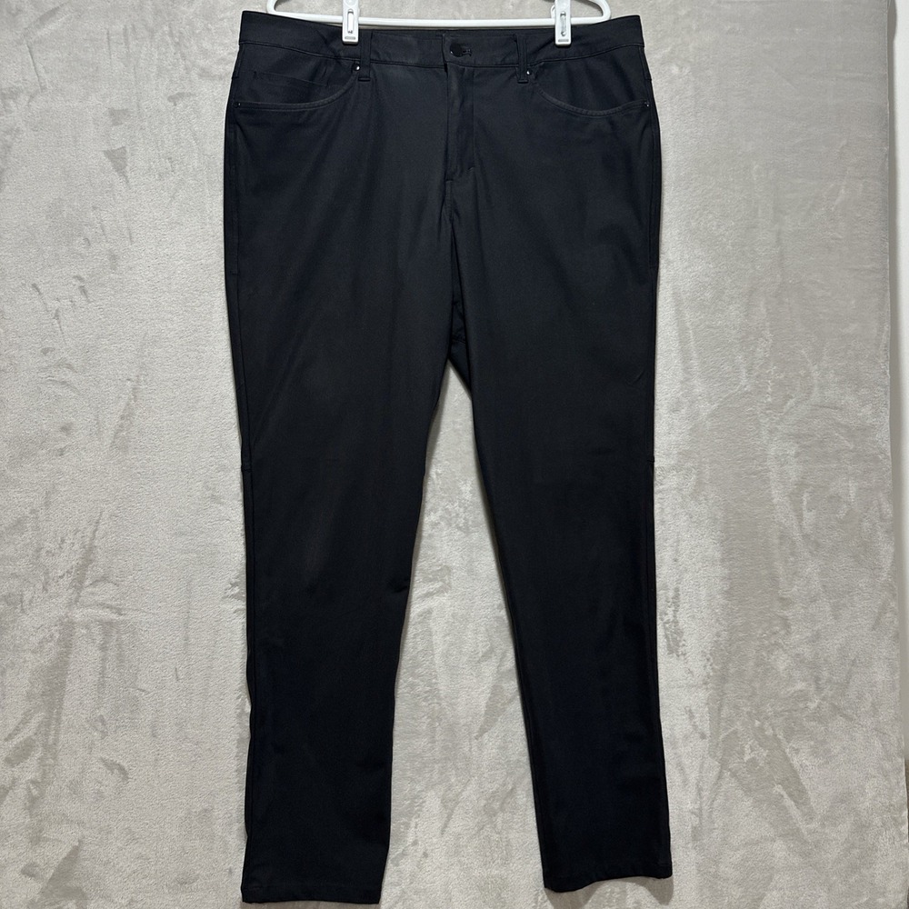 Lululemon‎ ABC Pants Men's Black 5 pocket Warpstreme Athleisure Tapered